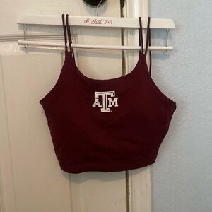 Maroon Texas A&M workout tank top! Perfect Condition. Size Small